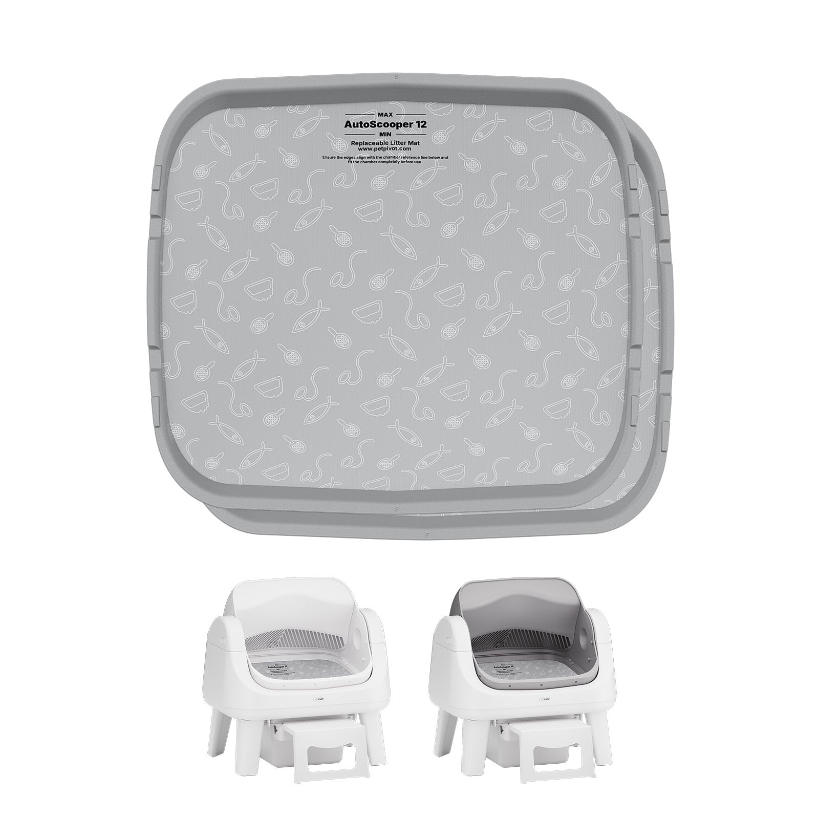 AutoScooper 12 Litter Base Pad – 2er-Pack