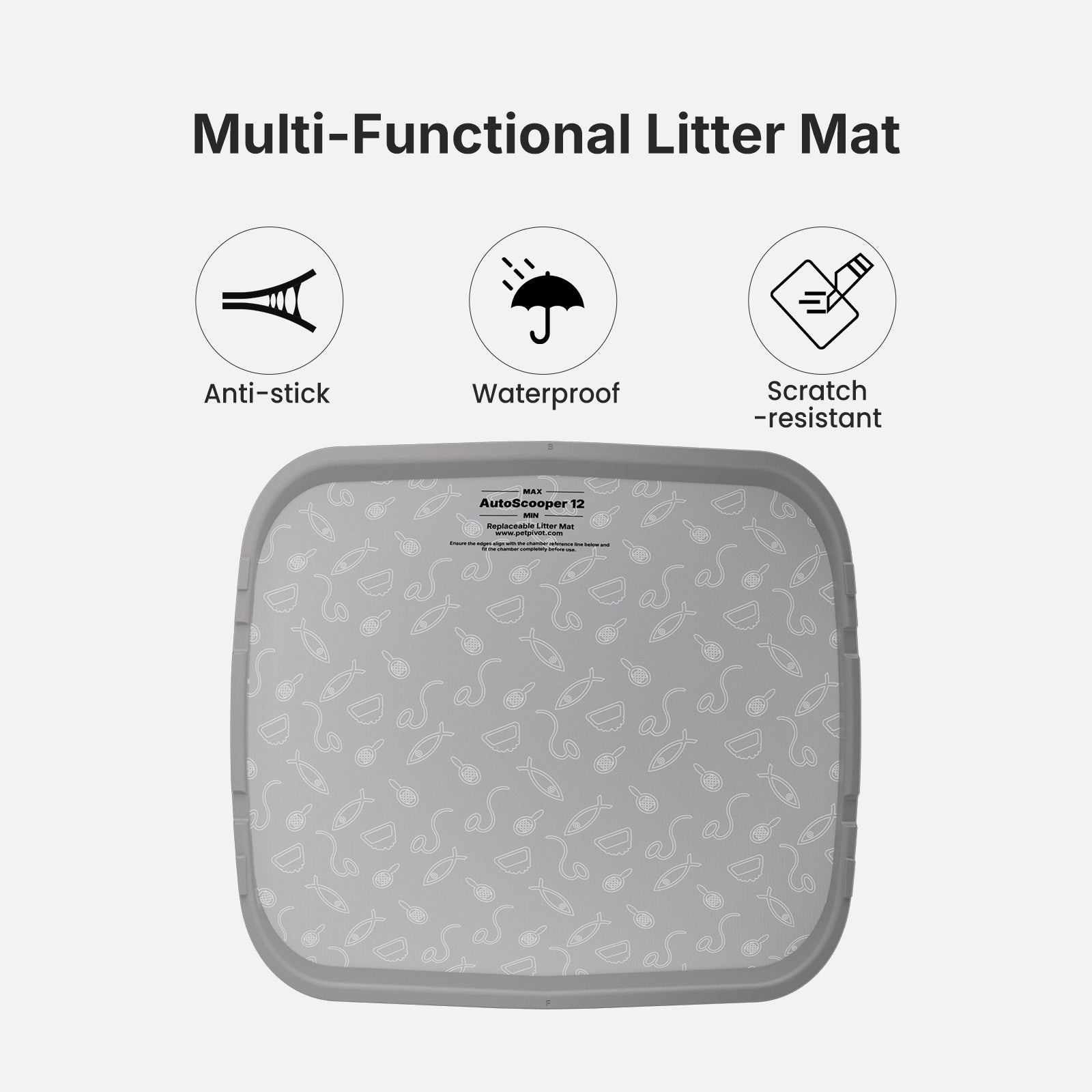 AutoScooper 12 Litter Base Pad – 2er-Pack