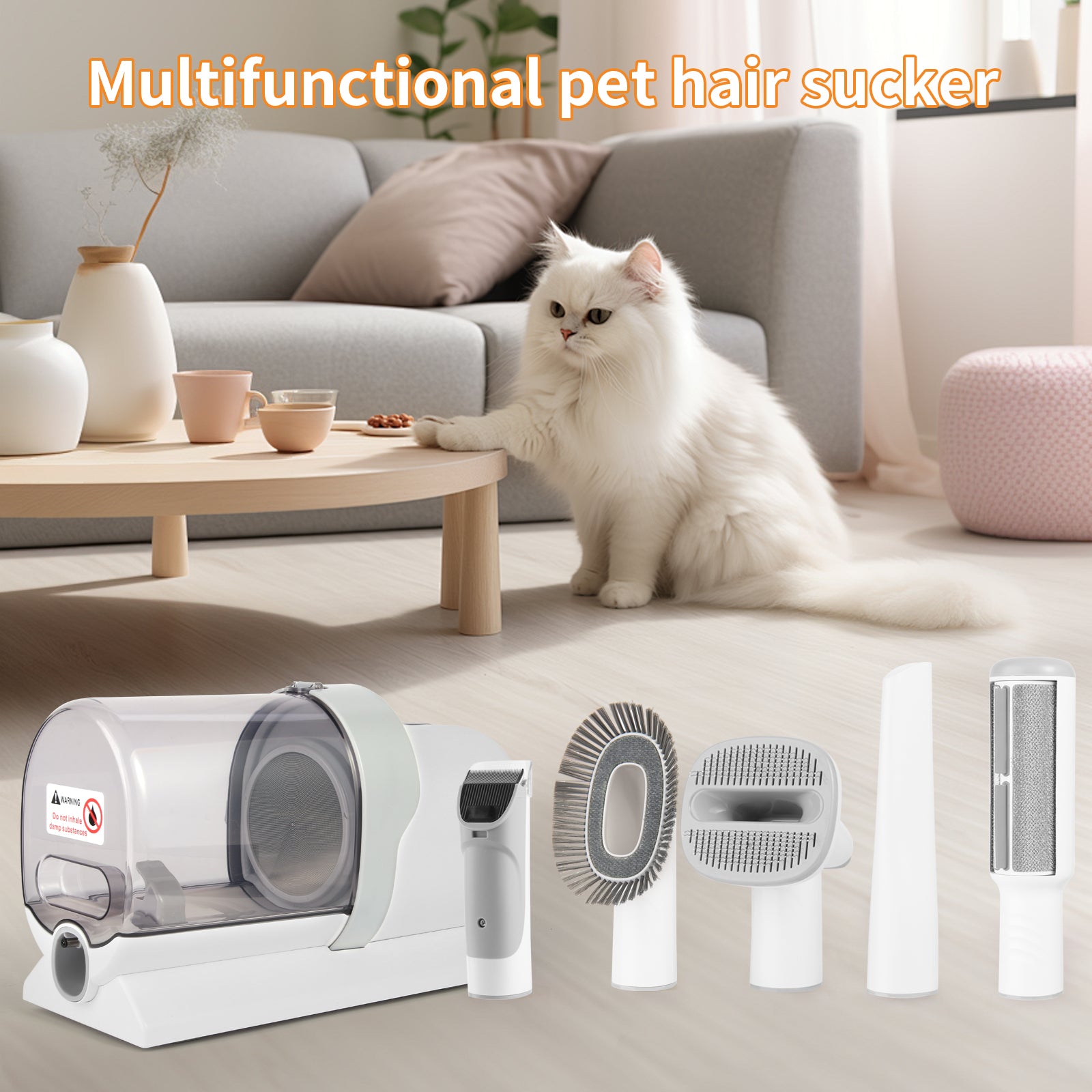 Pet Grooming Vacuum | Low-Noise & Efficient Shedding Removal