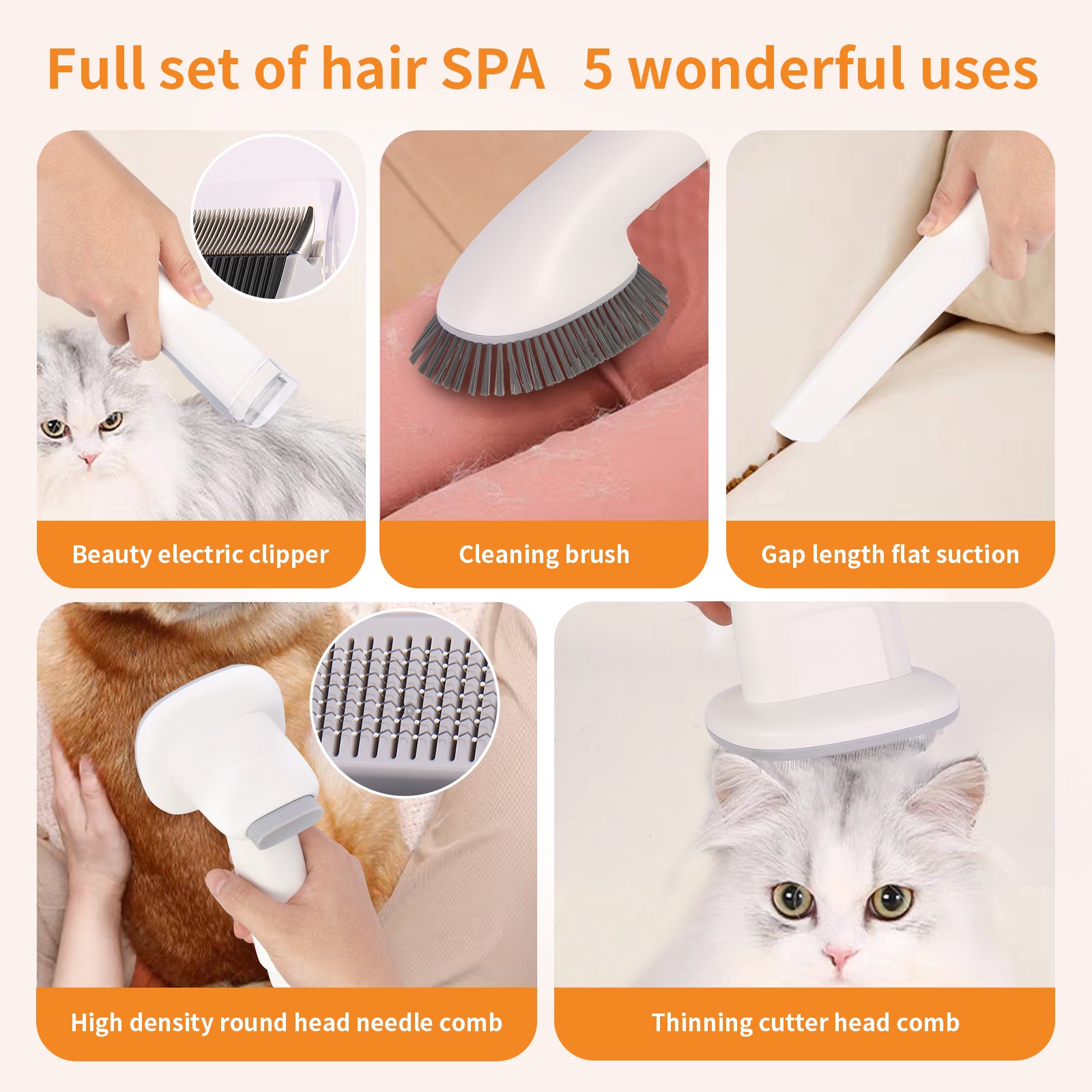 Pet Grooming Vacuum | Low-Noise & Efficient Shedding Removal