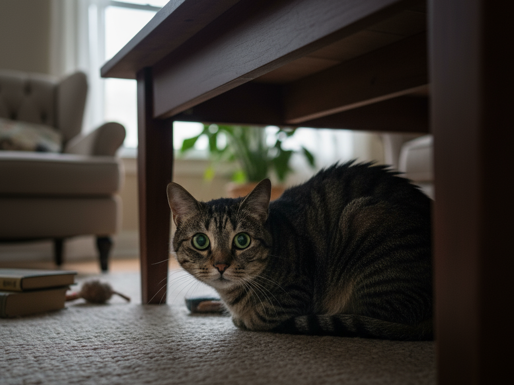 why is my cat stressed all of a sudden, is my cat stressed quiz, is my cat stressed or sick, 10 signs your cat is stressed, how to help a stressed cat, how to reduce cat stress and anxiety