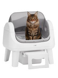 AutoScooper 12 Lite Cat Litter Box - United States / Box Only / Soft Gray