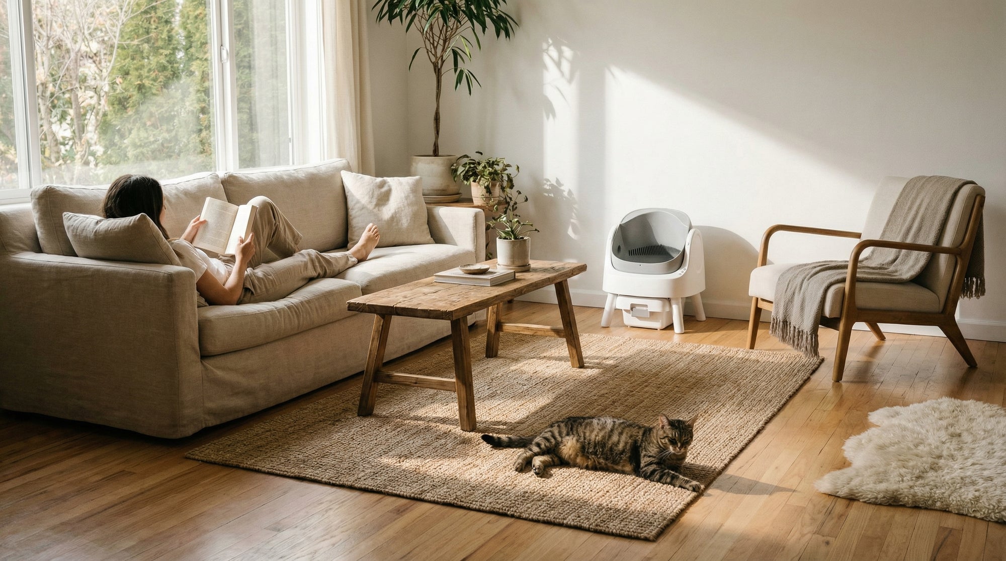 AutoScooper 11 in a calm modern home