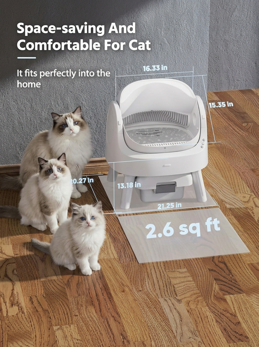 AutoScooper 11 Cat Litter Box-Pink