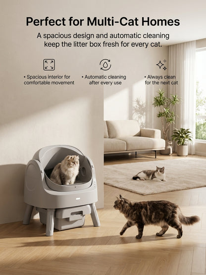 AutoScooper 11 Cat Litter Box-Grey
