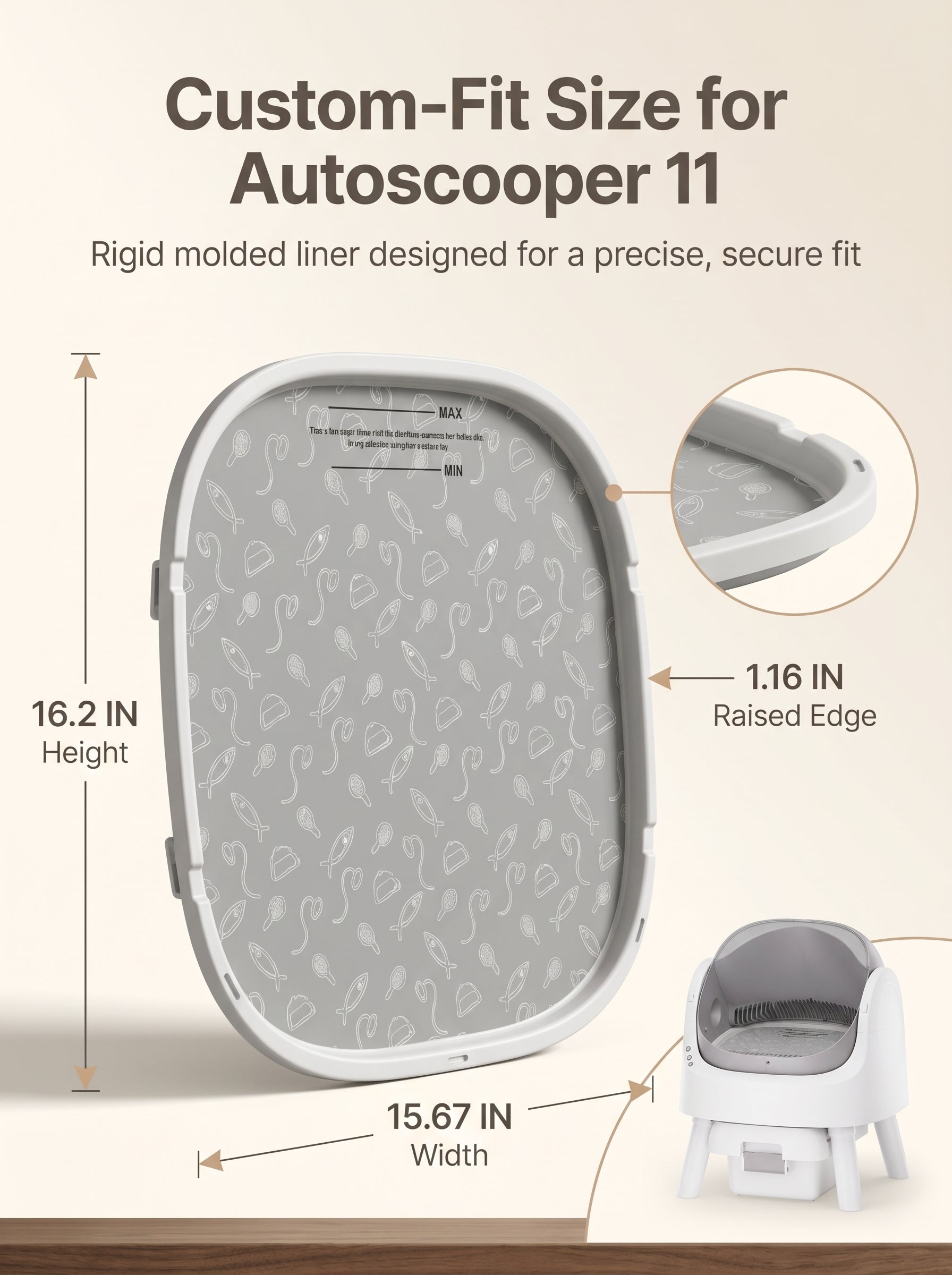 Almohadilla base para arena AutoScooper 11 - Paquete de 2