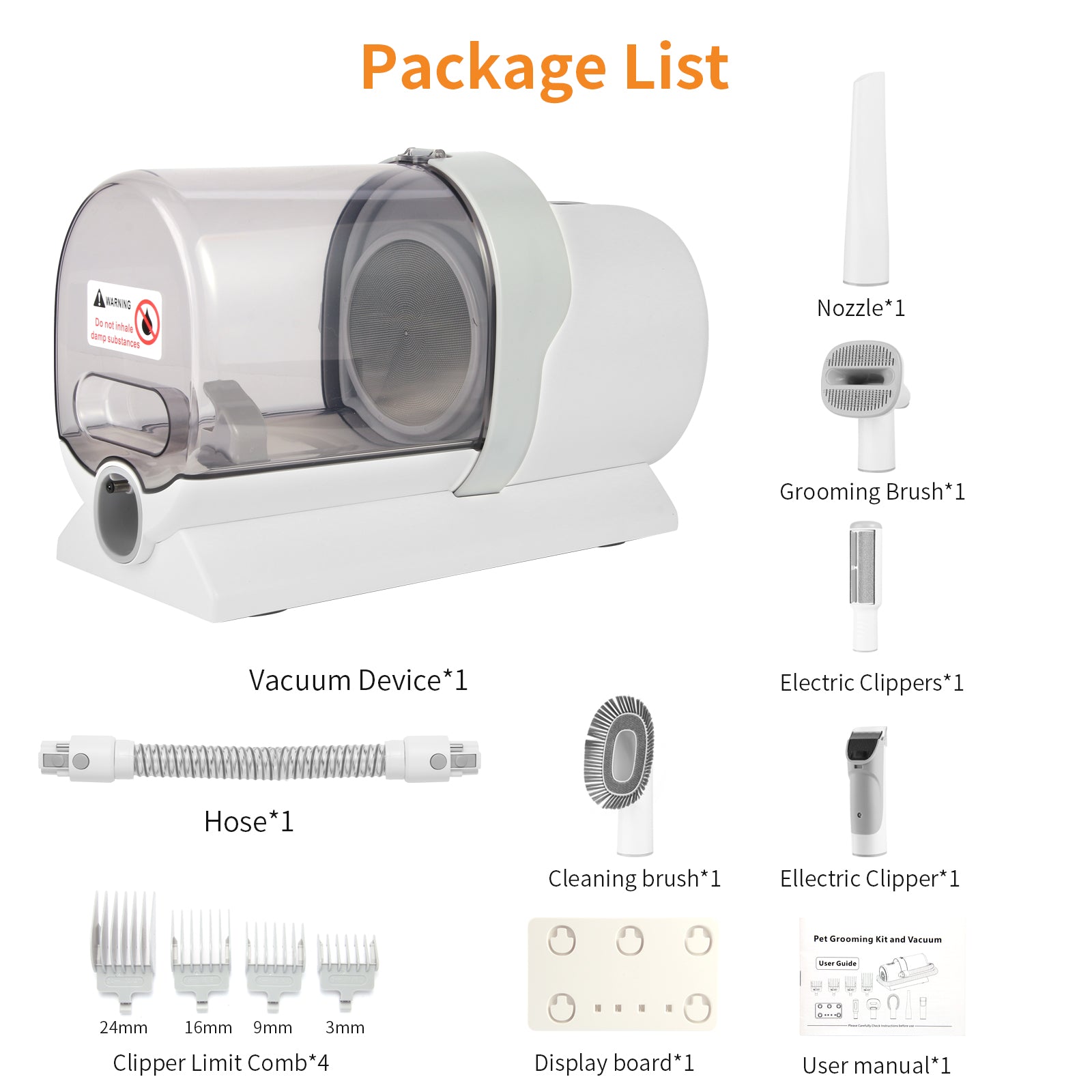 Pet Grooming Vacuum | Low-Noise & Efficient Shedding Removal